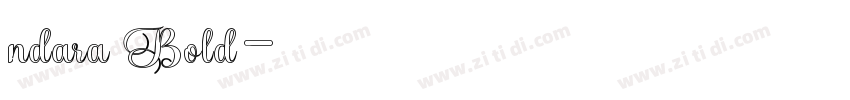 ndara Bold字体转换